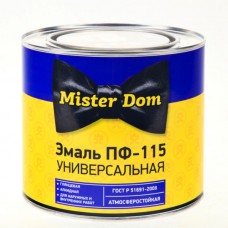 Эмаль ПФ-115 зеленая Mister Dom фас 2,7кг./6